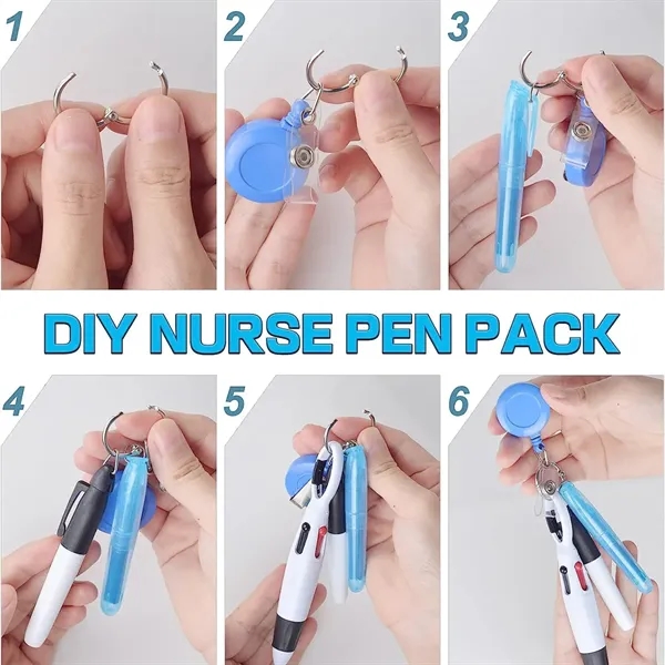 Mini Nurse Badge Highlighter Permanent Marker Ballpoint Pen - Mini Nurse Badge Highlighter Permanent Marker Ballpoint Pen - Image 5 of 6