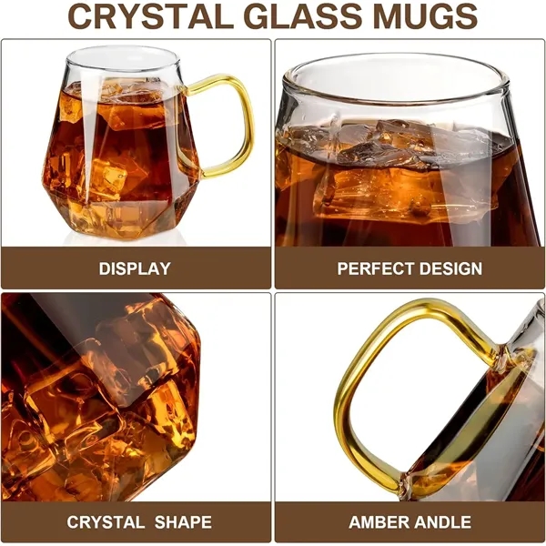 Glass Coffee Cups with Handle - Glass Coffee Cups with Handle - Image 3 of 6