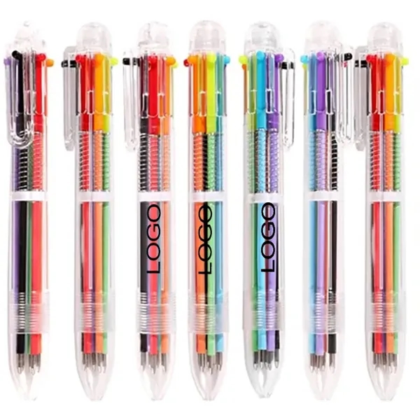 6-in-1 Multicolor Ballpoint Pen - 6-in-1 Multicolor Ballpoint Pen - Image 0 of 3