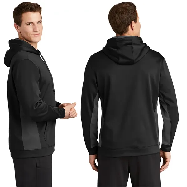 Sport-Tek® Sport-Wick® Fleece Colorblock Hooded Pullover - Sport-Tek® Sport-Wick® Fleece Colorblock Hooded Pullover - Image 1 of 7