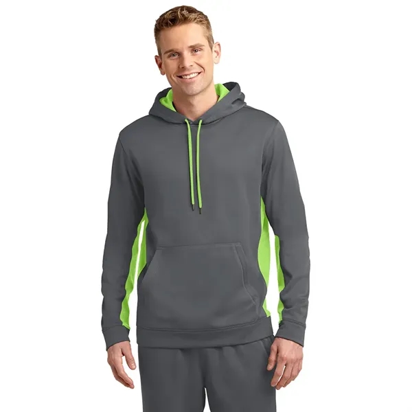 Sport-Tek® Sport-Wick® Fleece Colorblock Hooded Pullover - Sport-Tek® Sport-Wick® Fleece Colorblock Hooded Pullover - Image 6 of 7