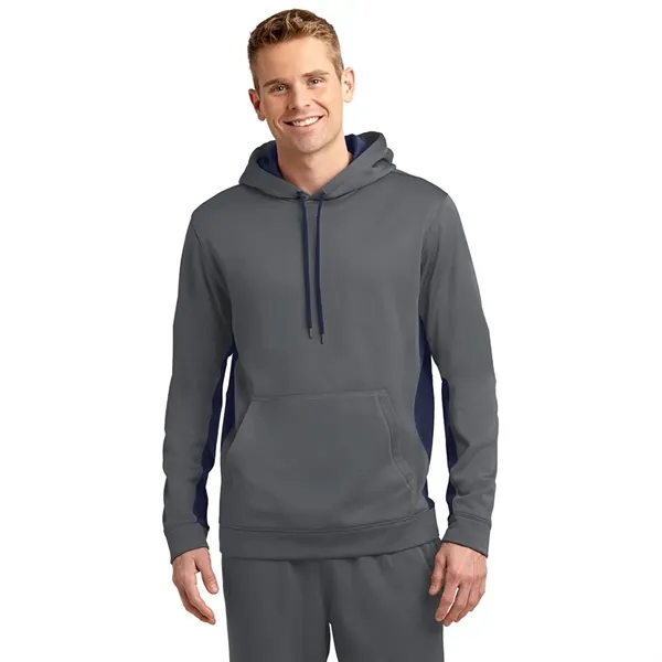 Sport-Tek® Sport-Wick® Fleece Colorblock Hooded Pullover - Sport-Tek® Sport-Wick® Fleece Colorblock Hooded Pullover - Image 7 of 7
