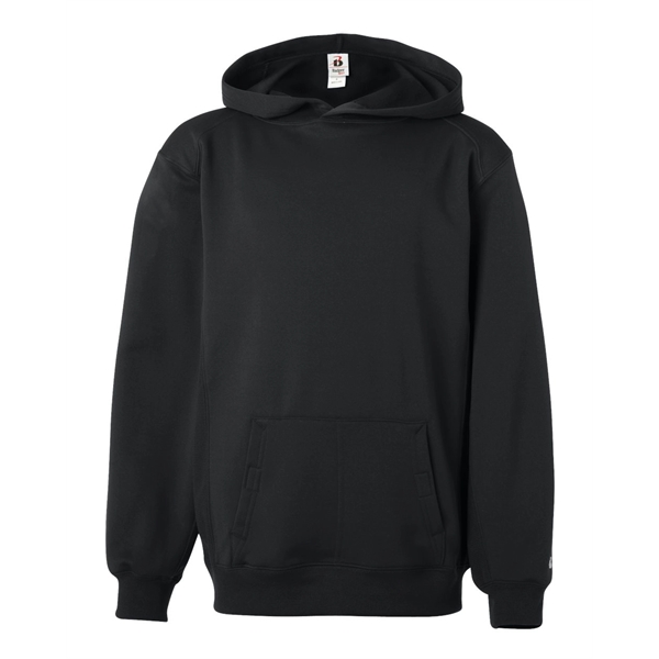 Badger Youth Performance Fleece Hooded Sweatshirt - Badger Youth Performance Fleece Hooded Sweatshirt - Image 0 of 36