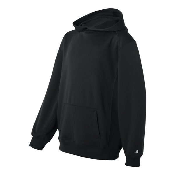 Badger Youth Performance Fleece Hooded Sweatshirt - Badger Youth Performance Fleece Hooded Sweatshirt - Image 1 of 36