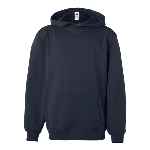 Badger Youth Performance Fleece Hooded Sweatshirt - Badger Youth Performance Fleece Hooded Sweatshirt - Image 6 of 36