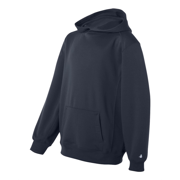 Badger Youth Performance Fleece Hooded Sweatshirt - Badger Youth Performance Fleece Hooded Sweatshirt - Image 7 of 36