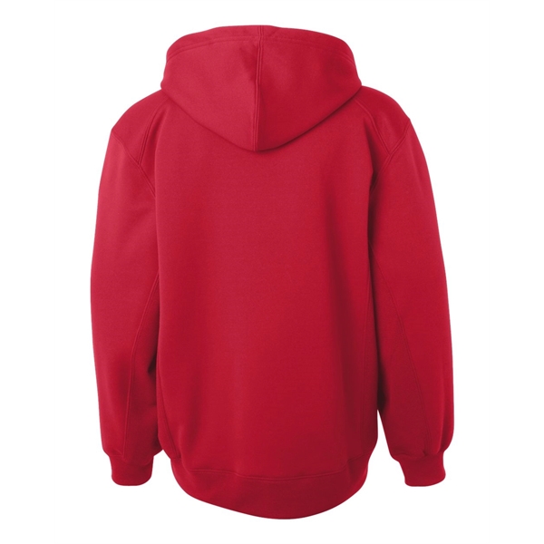 Badger Youth Performance Fleece Hooded Sweatshirt - Badger Youth Performance Fleece Hooded Sweatshirt - Image 10 of 36