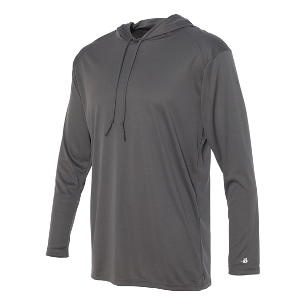 Badger B-Core Hooded Long Sleeve T-Shirt - Badger B-Core Hooded Long Sleeve T-Shirt - Image 4 of 34