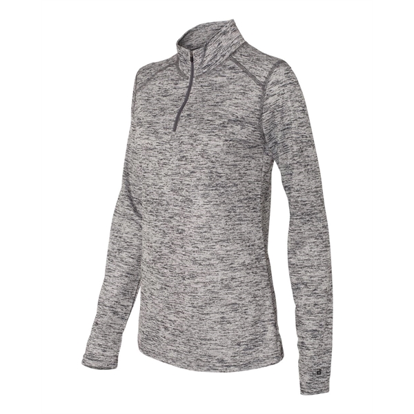 Badger Women's Tonal Blend Quarter-Zip Pullover - Badger Women's Tonal Blend Quarter-Zip Pullover - Image 5 of 27