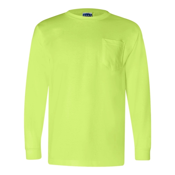 Bayside Union-Made Long Sleeve Pocket T-Shirt - Bayside Union-Made Long Sleeve Pocket T-Shirt - Image 7 of 18