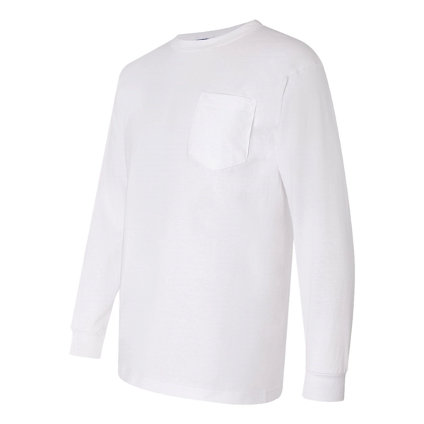Bayside Union-Made Long Sleeve Pocket T-Shirt - Bayside Union-Made Long Sleeve Pocket T-Shirt - Image 14 of 18