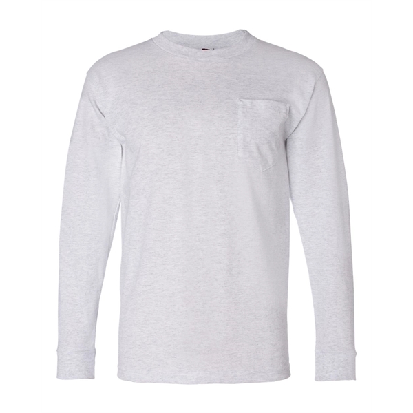Bayside USA-Made Long Sleeve Pocket T-Shirt - Bayside USA-Made Long Sleeve Pocket T-Shirt - Image 1 of 30