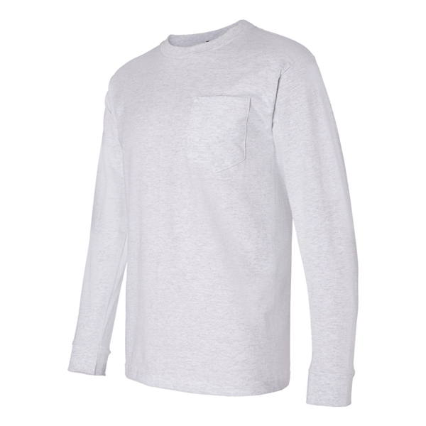 Bayside USA-Made Long Sleeve Pocket T-Shirt - Bayside USA-Made Long Sleeve Pocket T-Shirt - Image 2 of 30