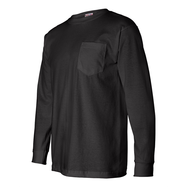 Bayside USA-Made Long Sleeve Pocket T-Shirt - Bayside USA-Made Long Sleeve Pocket T-Shirt - Image 5 of 30