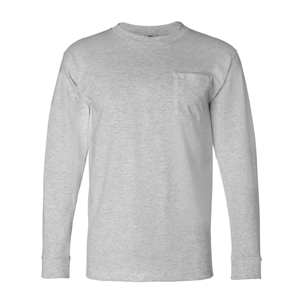 Bayside USA-Made Long Sleeve Pocket T-Shirt - Bayside USA-Made Long Sleeve Pocket T-Shirt - Image 8 of 30