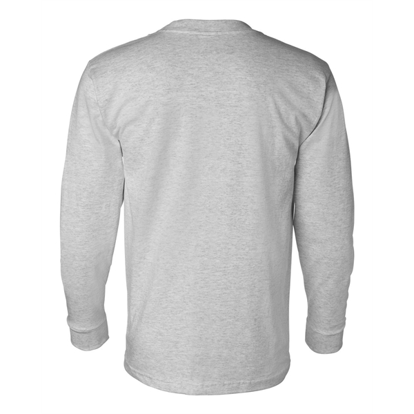 Bayside USA-Made Long Sleeve Pocket T-Shirt - Bayside USA-Made Long Sleeve Pocket T-Shirt - Image 9 of 30