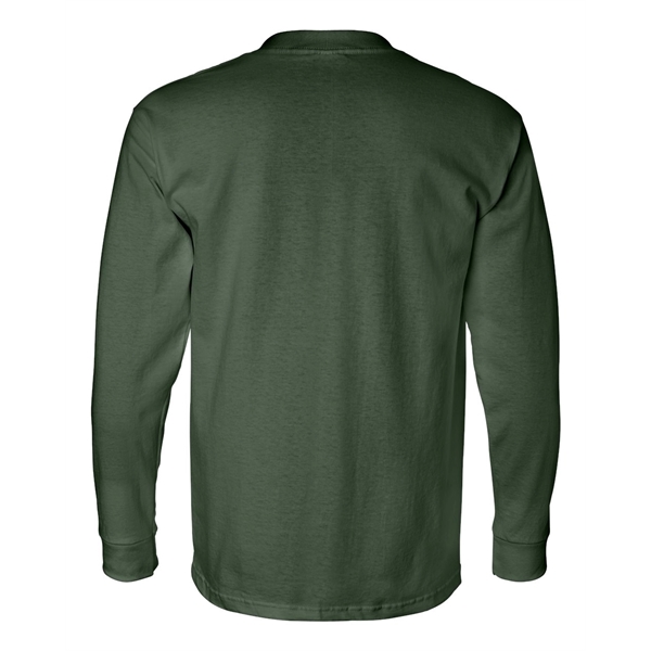 Bayside USA-Made Long Sleeve Pocket T-Shirt - Bayside USA-Made Long Sleeve Pocket T-Shirt - Image 12 of 30