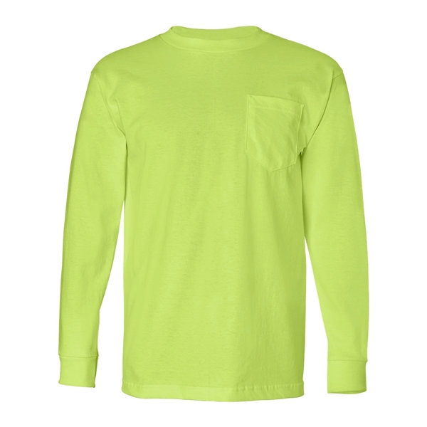Bayside USA-Made Long Sleeve Pocket T-Shirt - Bayside USA-Made Long Sleeve Pocket T-Shirt - Image 13 of 30