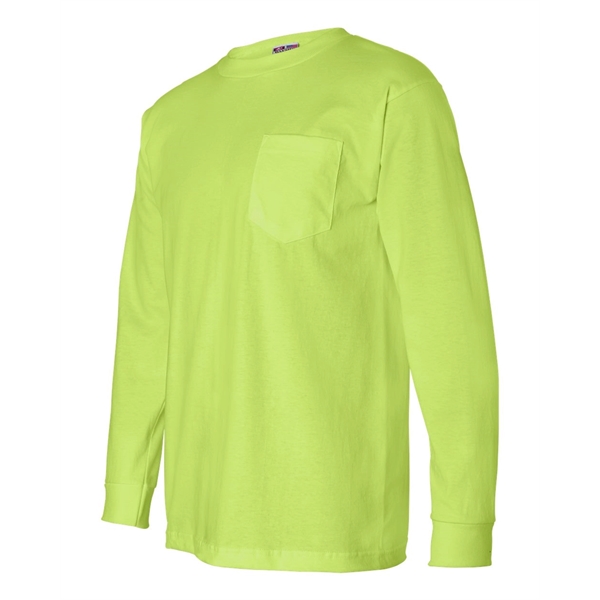 Bayside USA-Made Long Sleeve Pocket T-Shirt - Bayside USA-Made Long Sleeve Pocket T-Shirt - Image 14 of 30
