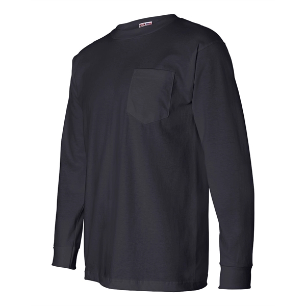 Bayside USA-Made Long Sleeve Pocket T-Shirt - Bayside USA-Made Long Sleeve Pocket T-Shirt - Image 17 of 30