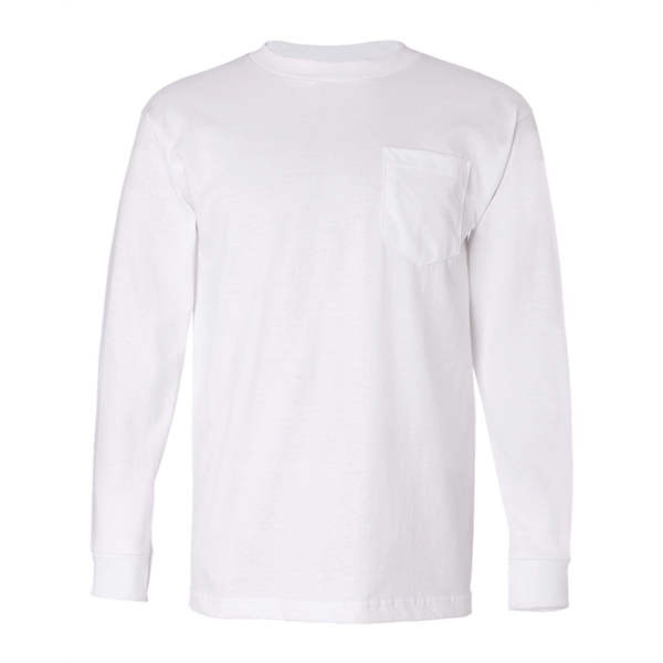 Bayside USA-Made Long Sleeve Pocket T-Shirt - Bayside USA-Made Long Sleeve Pocket T-Shirt - Image 22 of 30