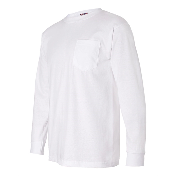 Bayside USA-Made Long Sleeve Pocket T-Shirt - Bayside USA-Made Long Sleeve Pocket T-Shirt - Image 23 of 30