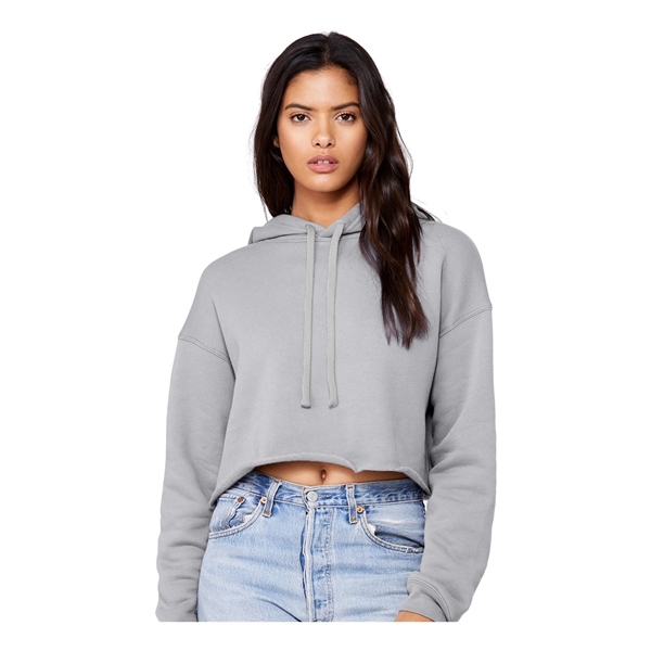 BELLA + CANVAS Women's Crop Fleece Hoodie - BELLA + CANVAS Women's Crop Fleece Hoodie - Image 3 of 33