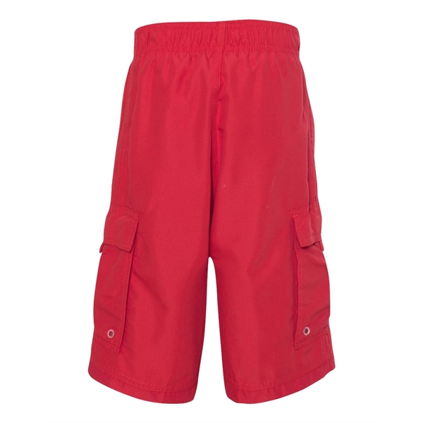 Burnside Youth Striped Swim Trunks - Burnside Youth Striped Swim Trunks - Image 4 of 9