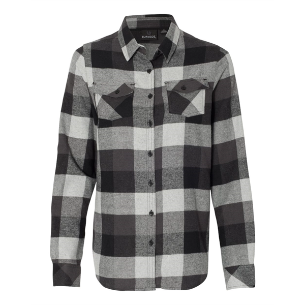 Burnside Women's Yarn-Dyed Long Sleeve Flannel Shirt - Burnside Women's Yarn-Dyed Long Sleeve Flannel Shirt - Image 1 of 27