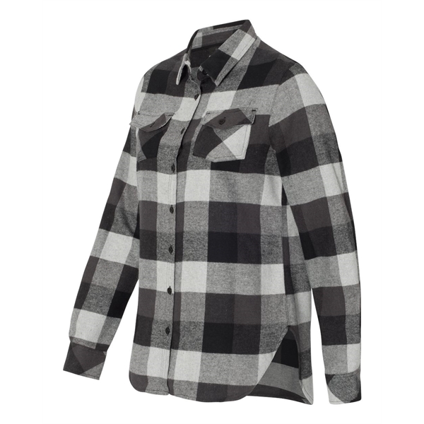 Burnside Women's Yarn-Dyed Long Sleeve Flannel Shirt - Burnside Women's Yarn-Dyed Long Sleeve Flannel Shirt - Image 2 of 27