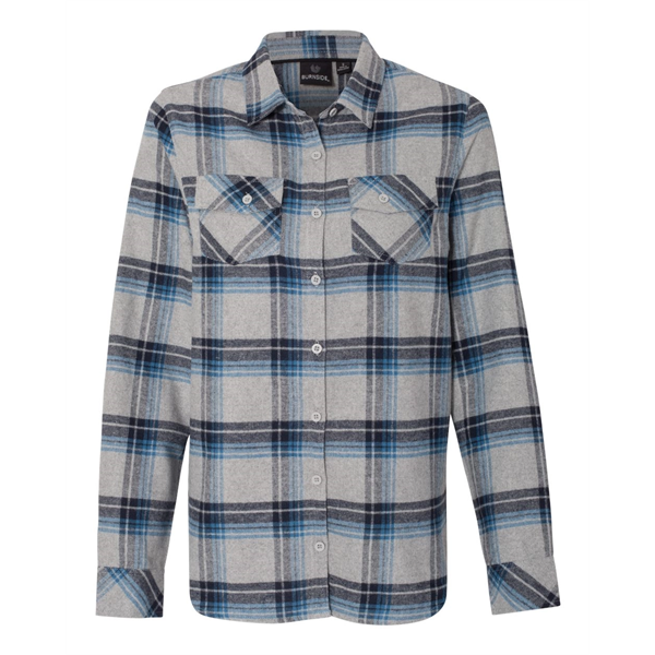 Burnside Women's Yarn-Dyed Long Sleeve Flannel Shirt - Burnside Women's Yarn-Dyed Long Sleeve Flannel Shirt - Image 10 of 27