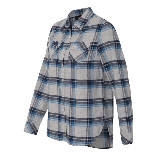 Burnside Women's Yarn-Dyed Long Sleeve Flannel Shirt - Burnside Women's Yarn-Dyed Long Sleeve Flannel Shirt - Image 11 of 27