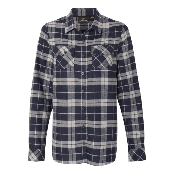 Burnside Women's Yarn-Dyed Long Sleeve Flannel Shirt - Burnside Women's Yarn-Dyed Long Sleeve Flannel Shirt - Image 13 of 27