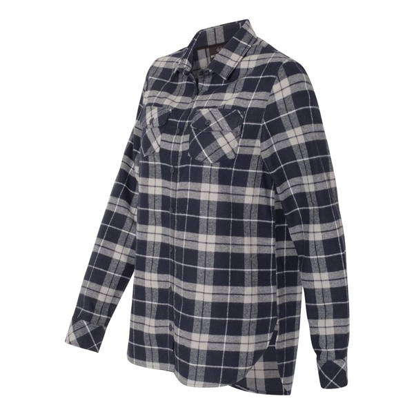 Burnside Women's Yarn-Dyed Long Sleeve Flannel Shirt - Burnside Women's Yarn-Dyed Long Sleeve Flannel Shirt - Image 14 of 27