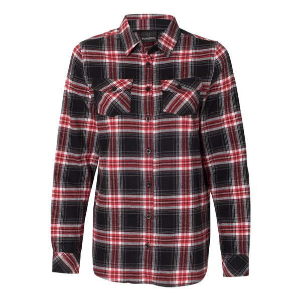 Burnside Women's Yarn-Dyed Long Sleeve Flannel Shirt - Burnside Women's Yarn-Dyed Long Sleeve Flannel Shirt - Image 16 of 27
