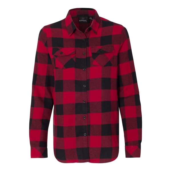 Burnside Women's Yarn-Dyed Long Sleeve Flannel Shirt - Burnside Women's Yarn-Dyed Long Sleeve Flannel Shirt - Image 19 of 27
