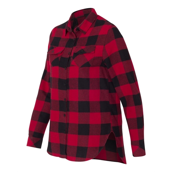 Burnside Women's Yarn-Dyed Long Sleeve Flannel Shirt - Burnside Women's Yarn-Dyed Long Sleeve Flannel Shirt - Image 20 of 27