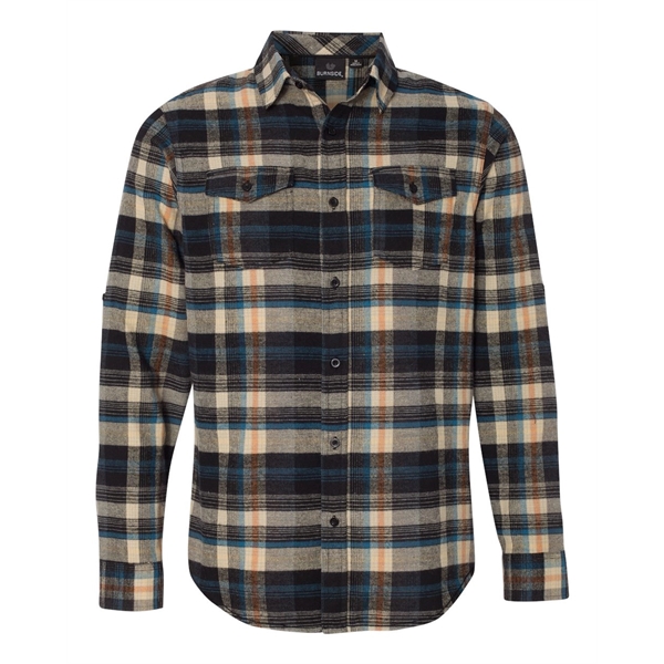 Burnside Yarn-Dyed Flannel Shirt - Burnside Yarn-Dyed Flannel Shirt - Image 6 of 61