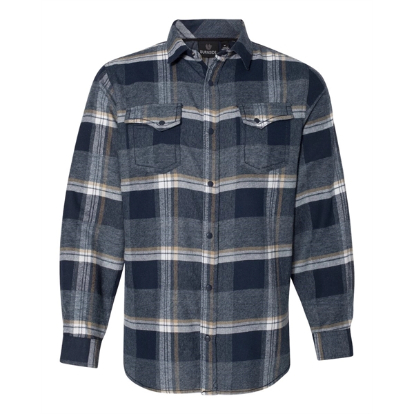 Burnside Snap Front Plaid Flannel Shirt - Burnside Snap Front Plaid Flannel Shirt - Image 0 of 13