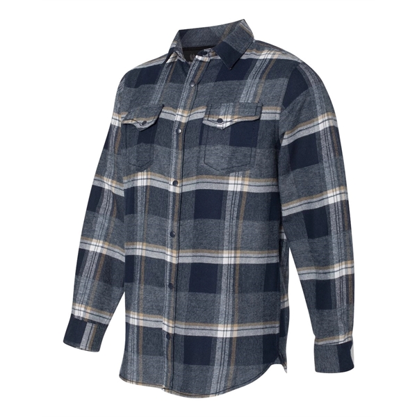 Burnside Snap Front Plaid Flannel Shirt - Burnside Snap Front Plaid Flannel Shirt - Image 1 of 13