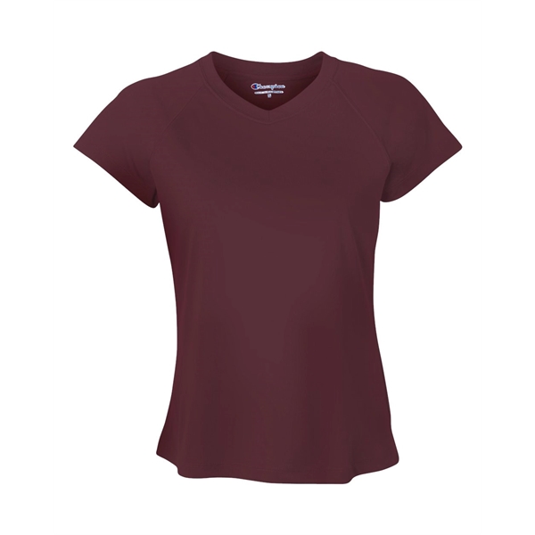 Champion Double Dry Women's V-Neck Performance T-Shirt - Champion Double Dry Women's V-Neck Performance T-Shirt - Image 8 of 40