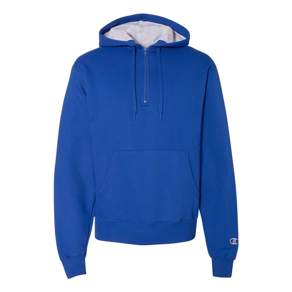 Champion Cotton Max Hooded Quarter-Zip Sweatshirt - Champion Cotton Max Hooded Quarter-Zip Sweatshirt - Image 2 of 31