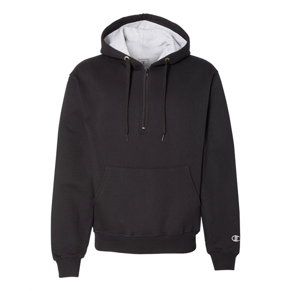 Champion Cotton Max Hooded Quarter-Zip Sweatshirt - Champion Cotton Max Hooded Quarter-Zip Sweatshirt - Image 6 of 31