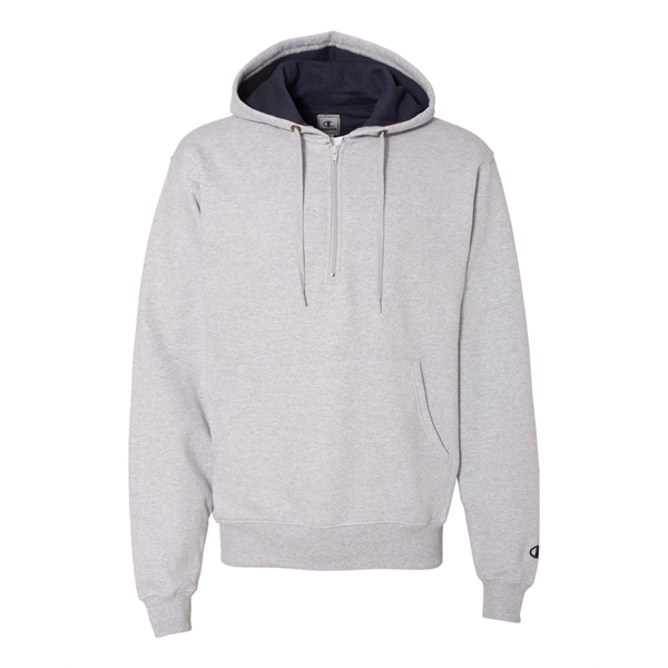Champion Cotton Max Hooded Quarter-Zip Sweatshirt - Champion Cotton Max Hooded Quarter-Zip Sweatshirt - Image 9 of 31