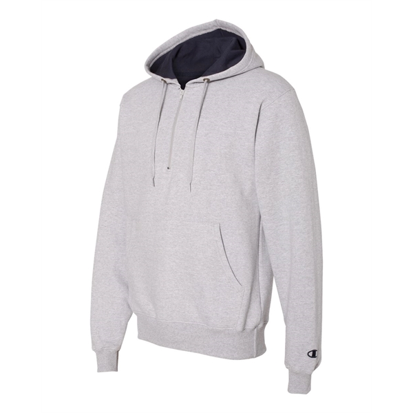 Champion Cotton Max Hooded Quarter-Zip Sweatshirt - Champion Cotton Max Hooded Quarter-Zip Sweatshirt - Image 11 of 31