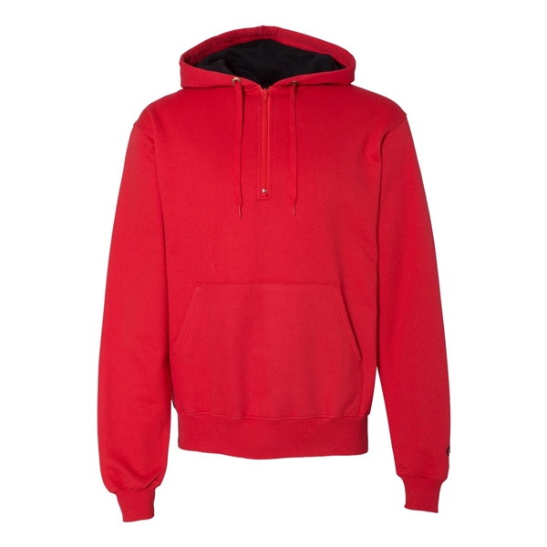 Champion Cotton Max Hooded Quarter-Zip Sweatshirt - Champion Cotton Max Hooded Quarter-Zip Sweatshirt - Image 13 of 31