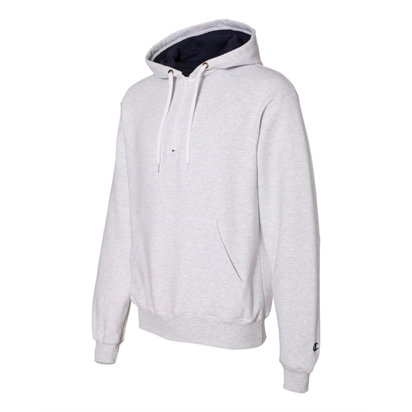 Champion Cotton Max Hooded Quarter-Zip Sweatshirt - Champion Cotton Max Hooded Quarter-Zip Sweatshirt - Image 18 of 31