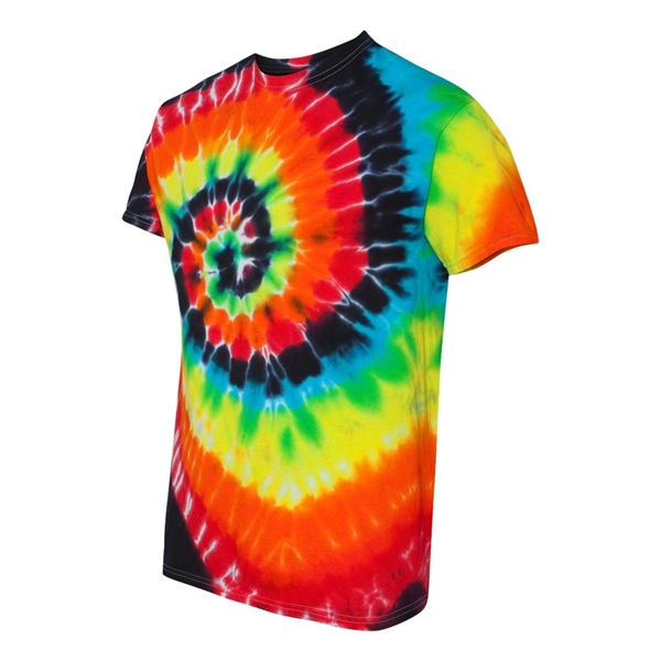 Dyenomite Multi-Color Spiral Tie-Dyed T-Shirt - Dyenomite Multi-Color Spiral Tie-Dyed T-Shirt - Image 20 of 74