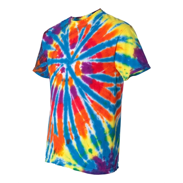 Dyenomite Rainbow Cut-Spiral Tie-Dyed T-Shirt - Dyenomite Rainbow Cut-Spiral Tie-Dyed T-Shirt - Image 0 of 12