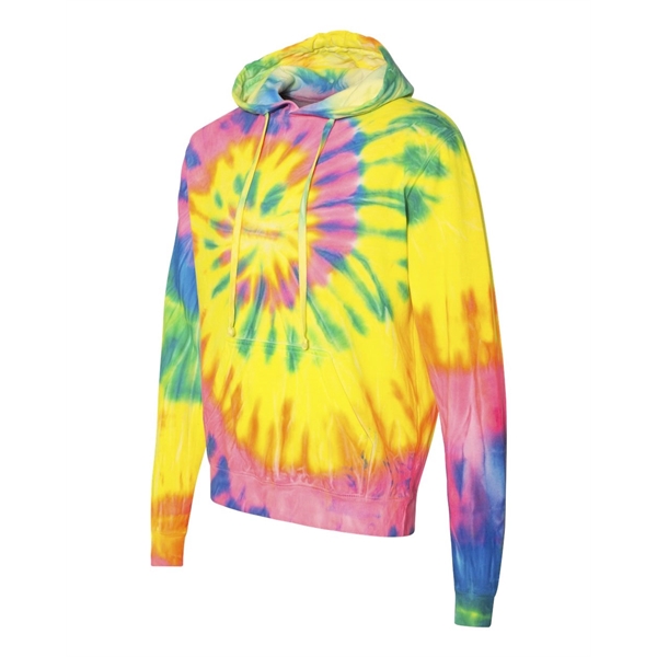 Dyenomite Multi-Color Spiral Tie-Dyed Hooded Sweatshirt - Dyenomite Multi-Color Spiral Tie-Dyed Hooded Sweatshirt - Image 1 of 4
